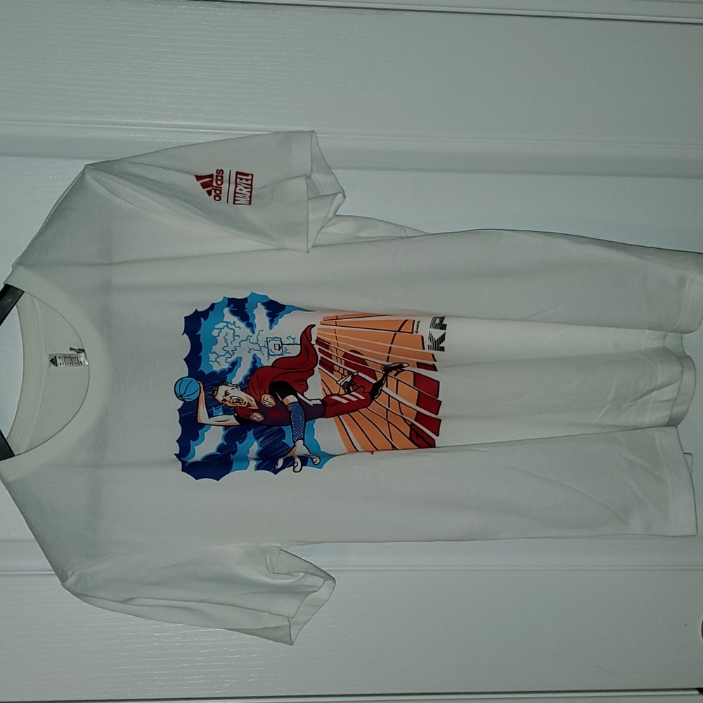 BNWT Adidas x Marvel White Tee